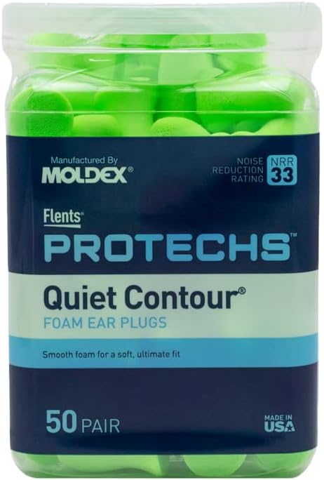Flents Protechs Quiet Contour - Tapones para los oídos de espuma, N...