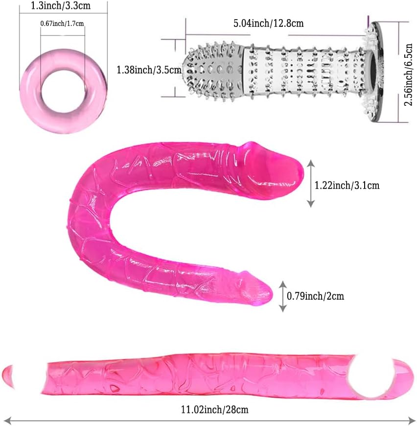 Consolador Vibrador de Punto G Tapón Anal Juego para Principiantes...