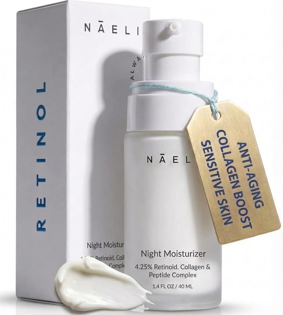 Crema de Retinoide - 4.25% Retinol Hidratante Nocturna para Cara y...