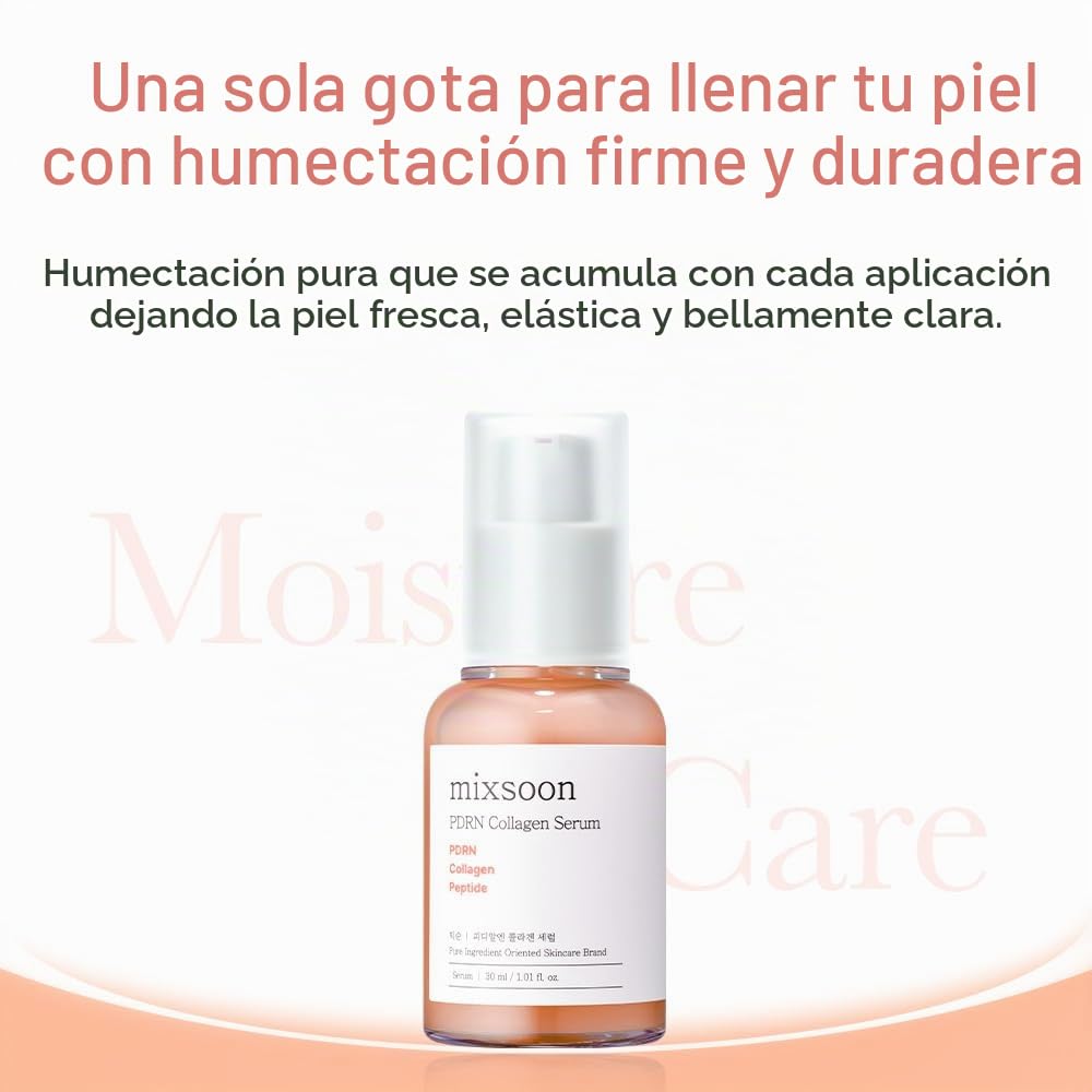 mixsoon PDRN - Suero de colágeno reafirmante, hidratante y revitali...