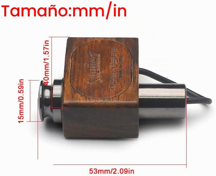 SAPHUE Transductor de recogida de clip S2 para guitarra acústica\/c...