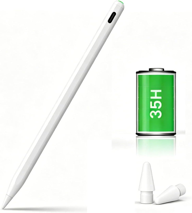 Lápiz óptico para iPad 2026-2018, batería larga de 35 horas, rechaz...