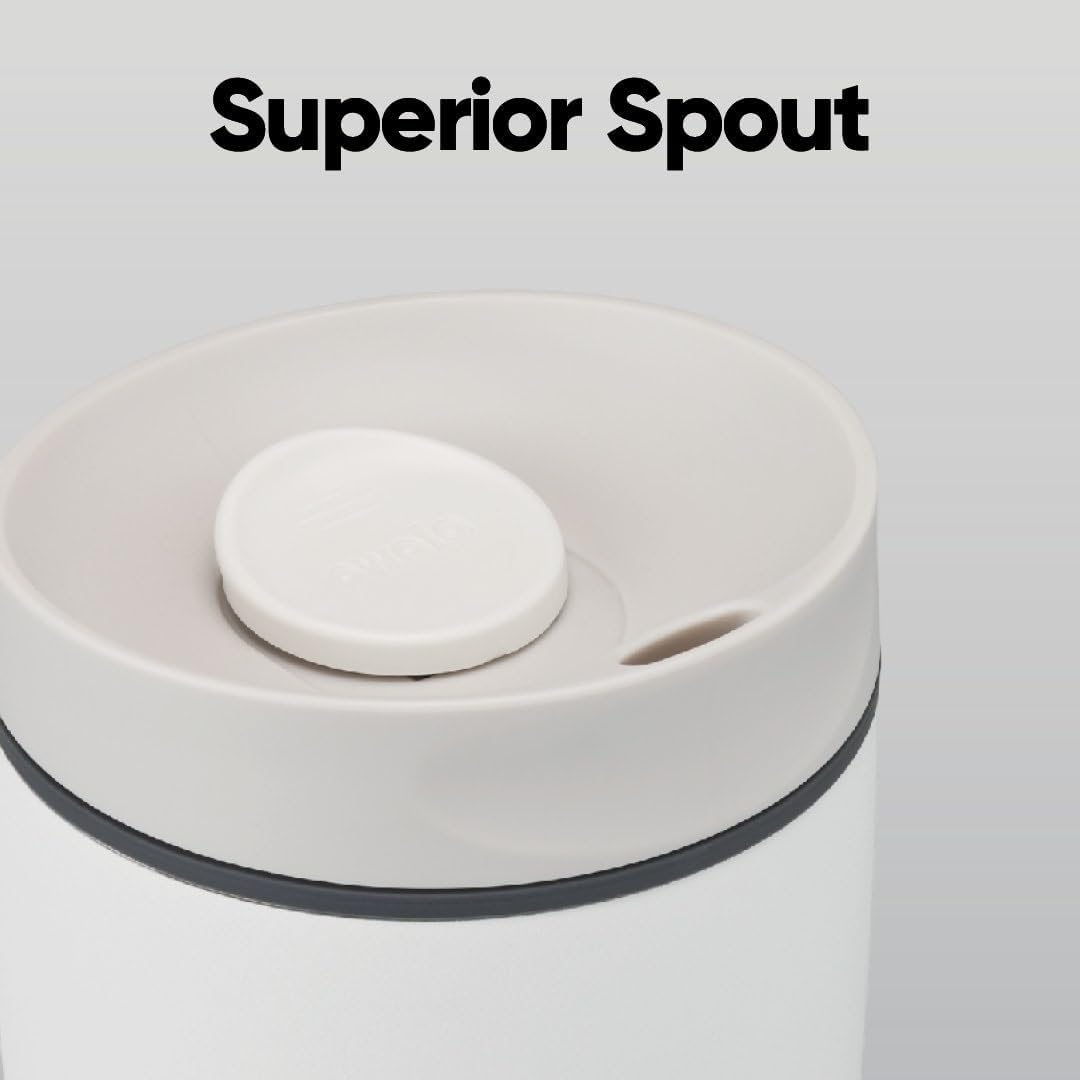 Owala SmoothSip Slider - Vaso de café de acero inoxidable con aisla...