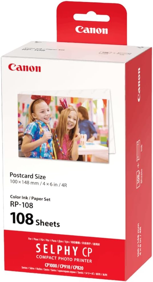 Canon Selphy CP1500 Impresora fotográfica compacta inalámbrica (neg...