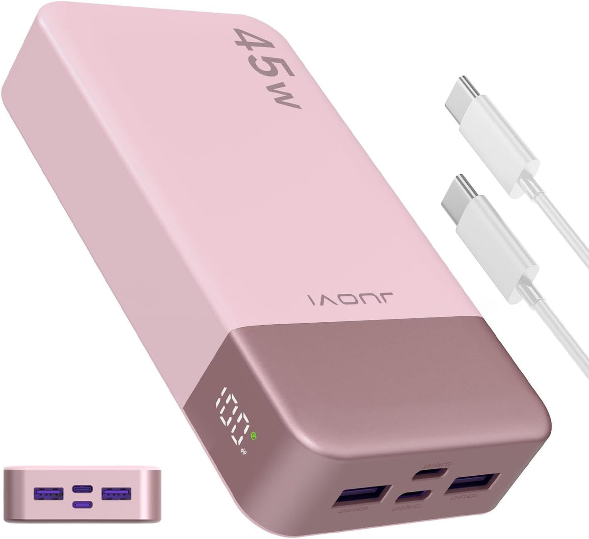 Cargador portátil JUOVI 45W 20000mAh banco de energía de carga en a...