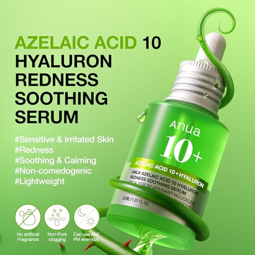 Anua Dúo Verano | Anua Azelaic Acid 10 Hyaluron Enrojecimiento Suer...