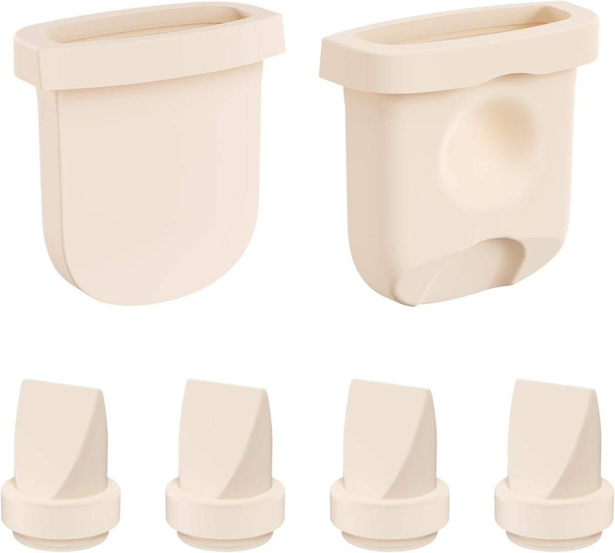 Paquete de 6 piezas de extractor de leche, 4 válvulas de pico de pa...