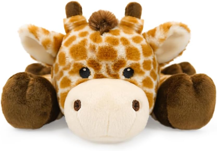 JUSTQUNSEEN Animales de peluche con peso de jirafa para adultos y n...