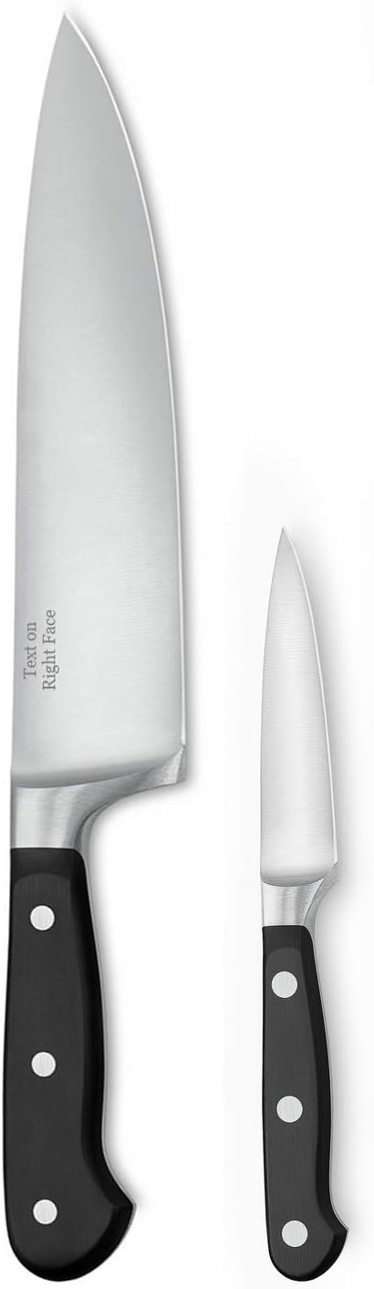 Wüsthof Juego clásico de cuchillos de chef de 2 piezas, color negro...