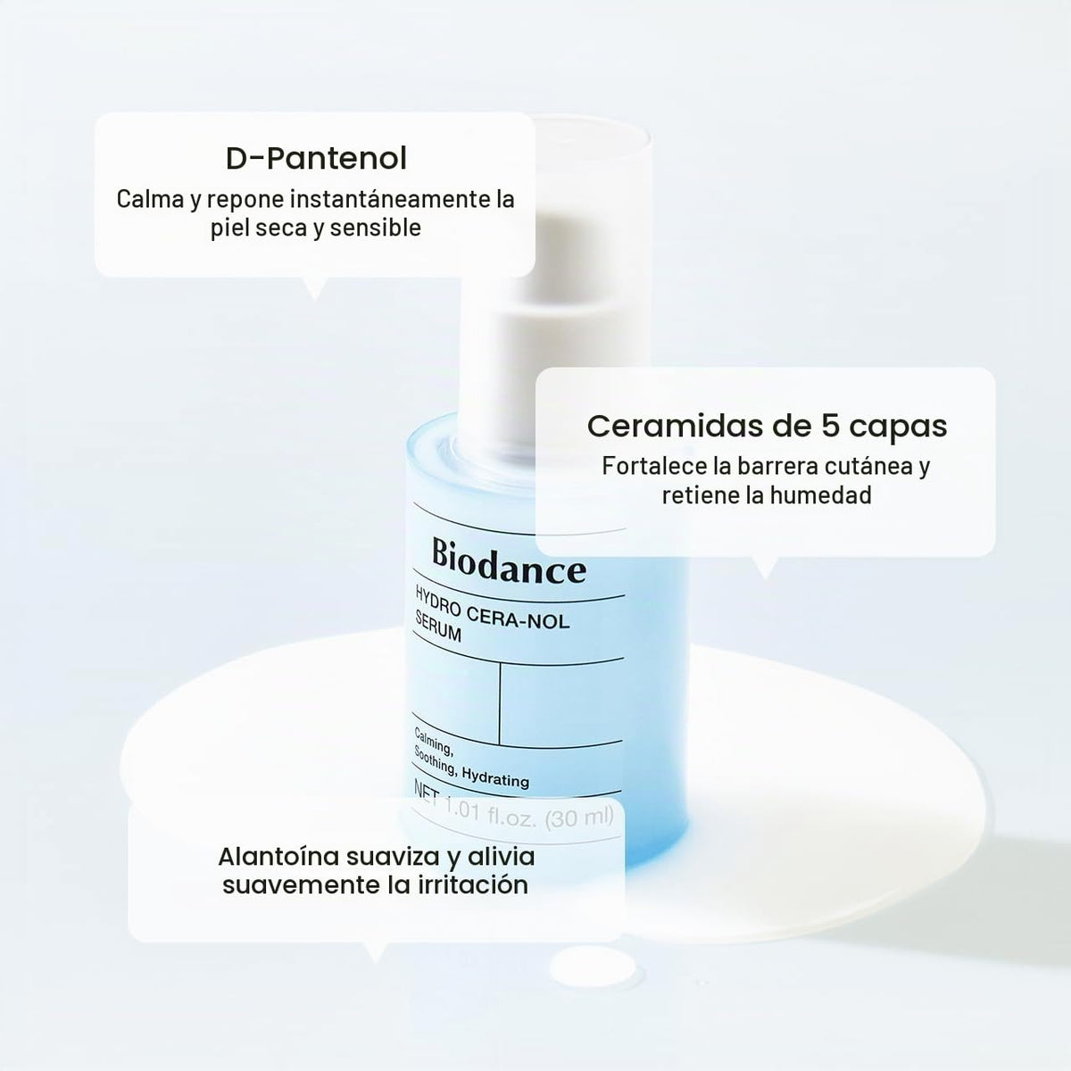 BIODANCE Hydro Cera-nol Suero, suero facial hidratante y calmante p...