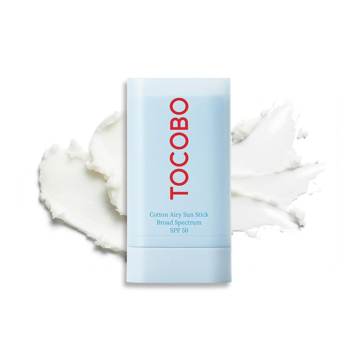TOCOBO Cotton Airy Sun Stick SPF 50 - Protector solar mate coreano...