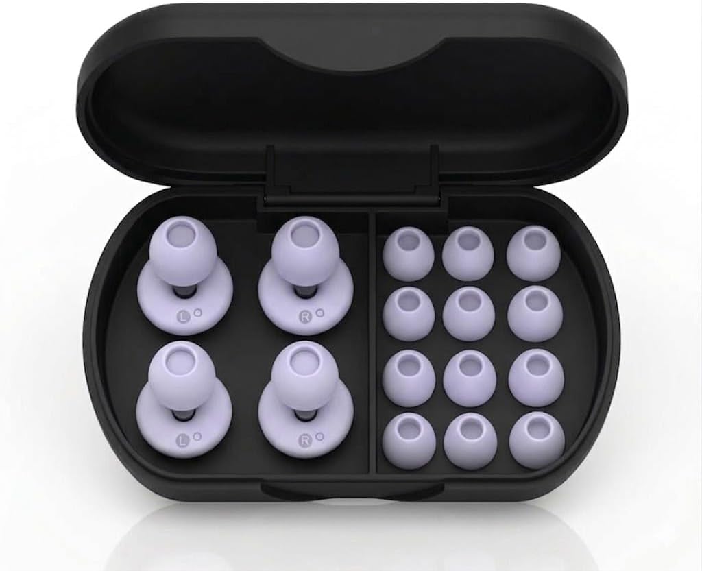 Tapones para los oídos con cancelación de ruido para dormir, 30 dB,...
