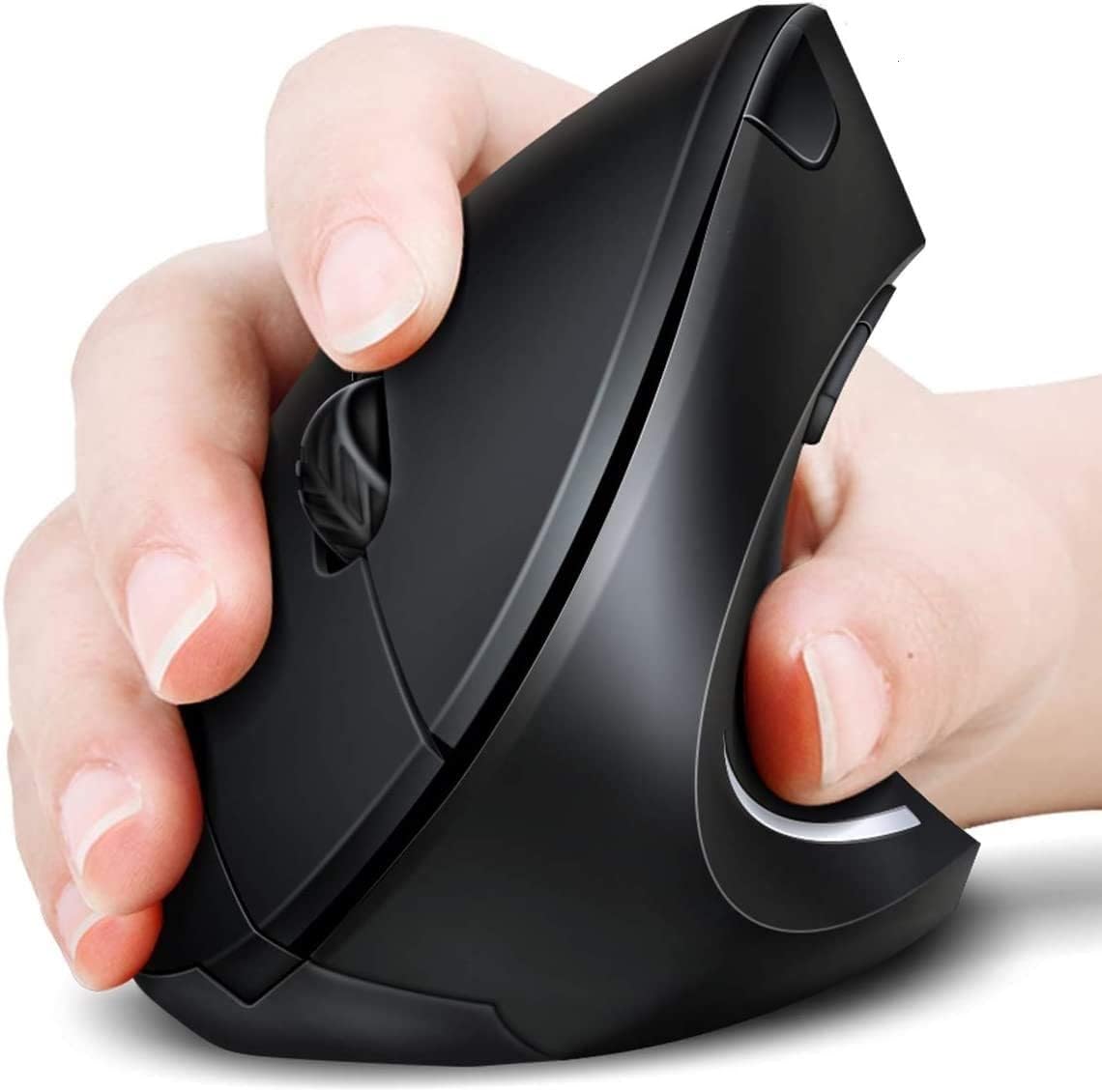 ASOYIOL - Ratón ergonómico inalámbrico, vertical con receptor USB,...