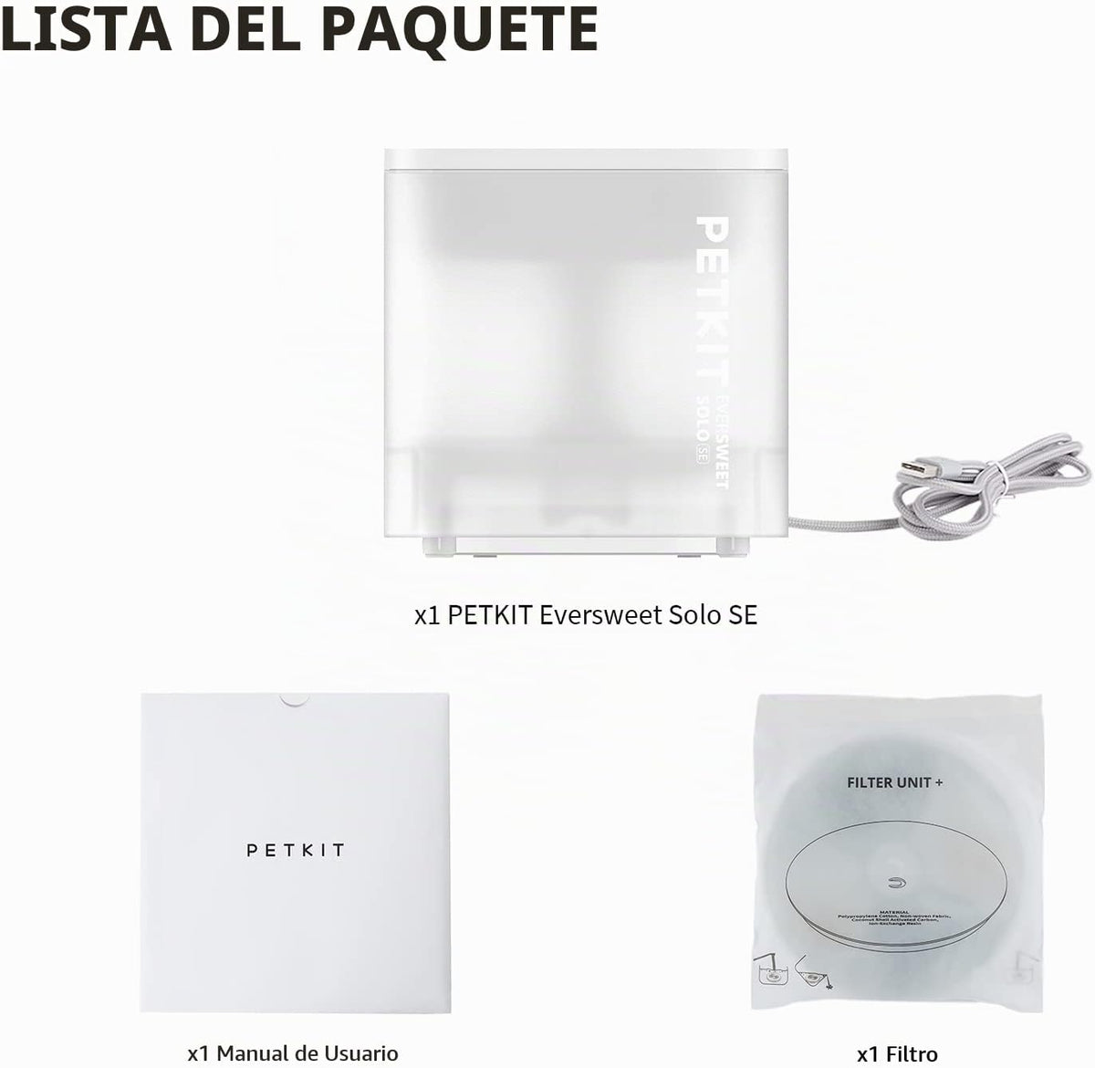 PETKIT Nueva fuente de agua para gatos con bomba inalámbrica, fuent...