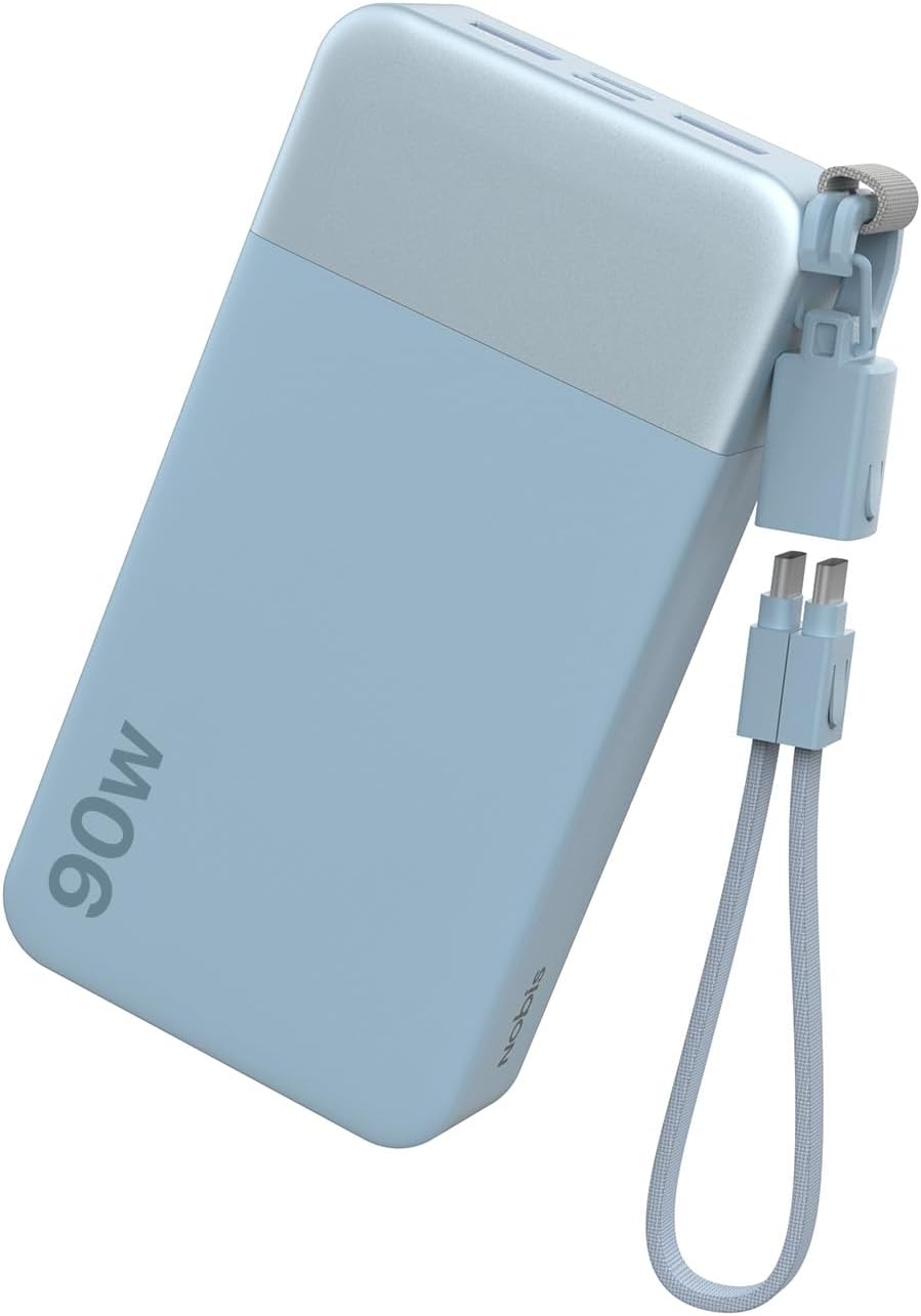 Cargador portátil NOBIS 20000mAh 90W Power Bank con cable desmontab...