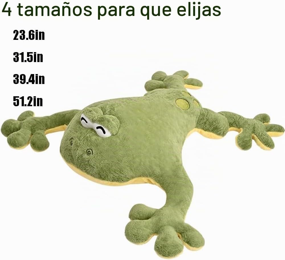 Huniupore Peluche de Rana Grande Rana Verde de Peluche Juguetes de...