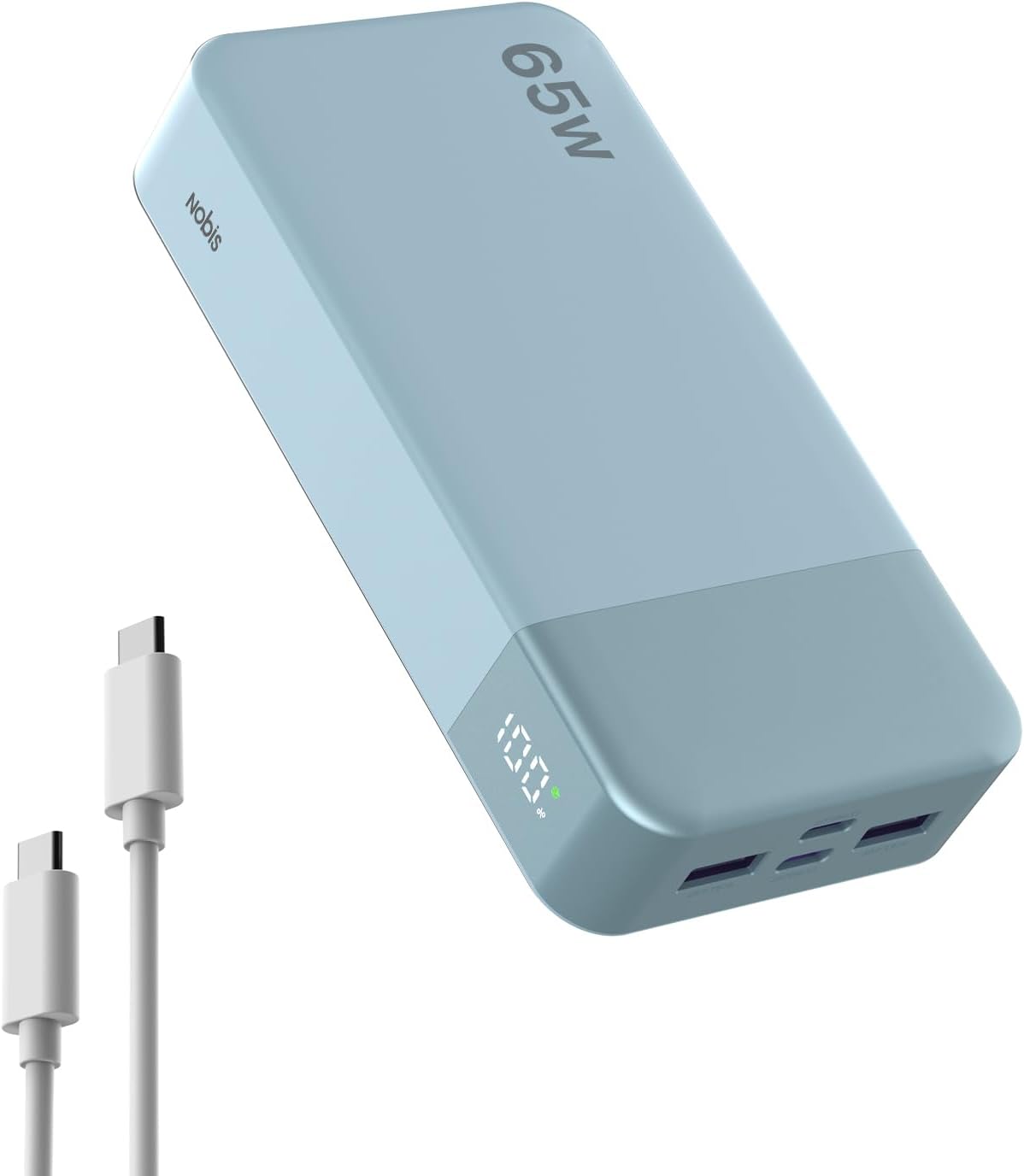 NOBIS Cargador portátil 20000mAh 65W Power Bank Carga rápida | Banc...