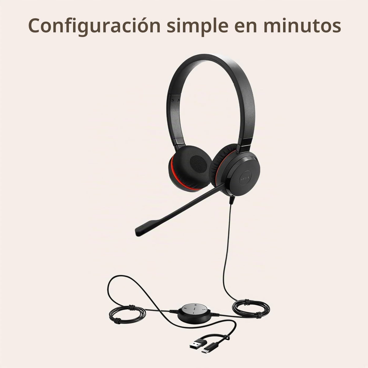 Jabra Evolve 30 II (edición 2025) Auriculares con cable y micrófono...