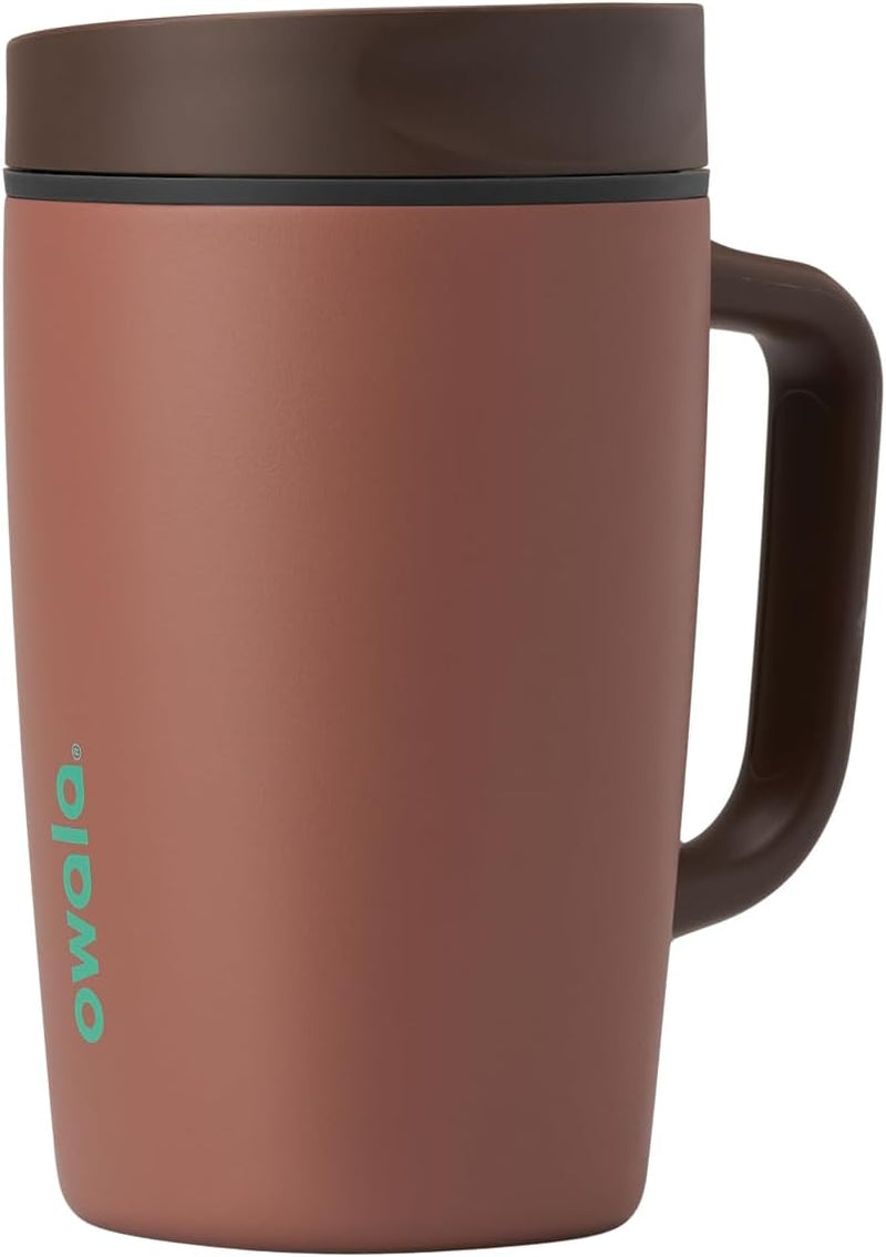 Owala SmoothSip Slider - Taza de viaje aislada de acero inoxidable...