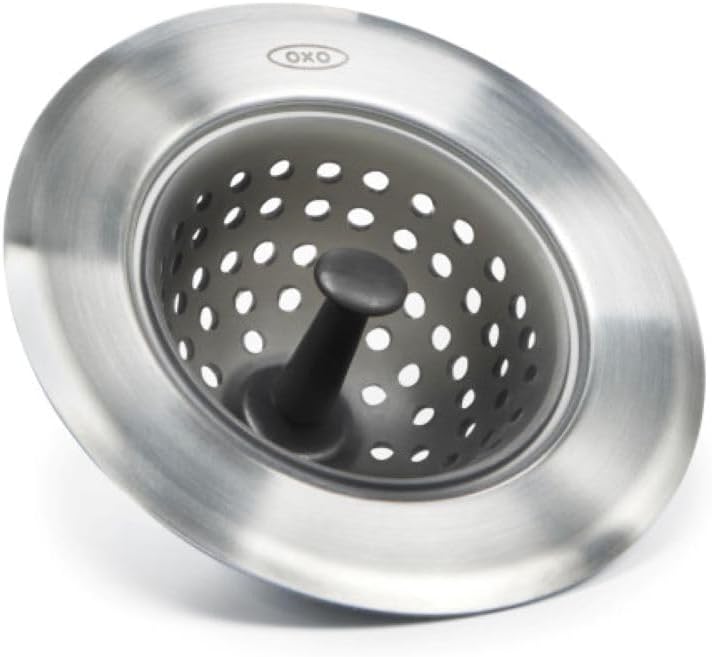 OXO Colador de drenaje de fregadero de silicona Good Grips | Atrapa...