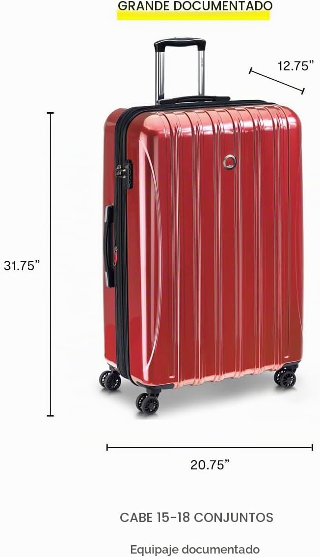 DELSEY PARIS Helium Aero Hardside - Maleta expandible con ruedas gi...