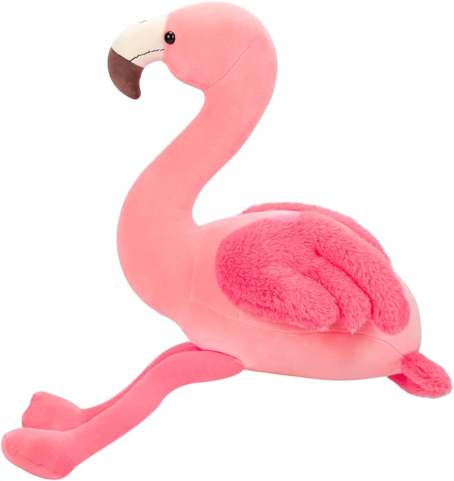AIXINI Juguetes de peluche de flamenco suave de 19 pulgadas, flamen...