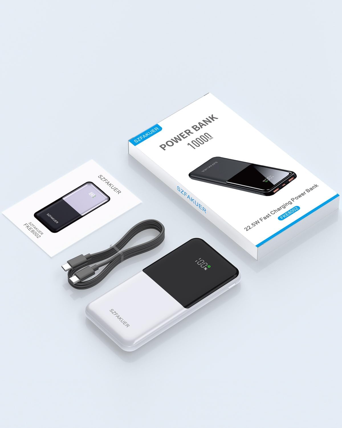 Szfakuer Cargador portátil, banco de energía delgado de 10000 mAh,...