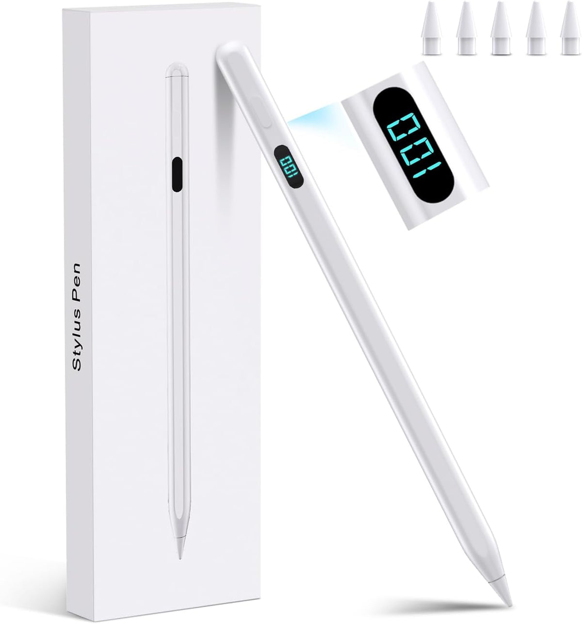 Lápiz óptico para iPad 2026-2018, magnético, rechazo de palma y car...