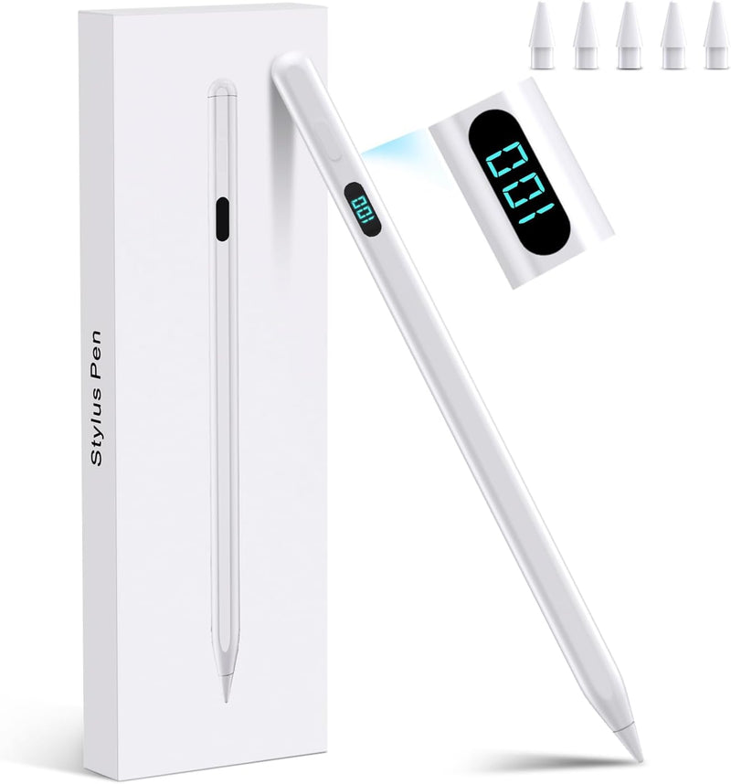 Lápiz óptico para iPad 2026-2018, magnético, rechazo de palma y car...