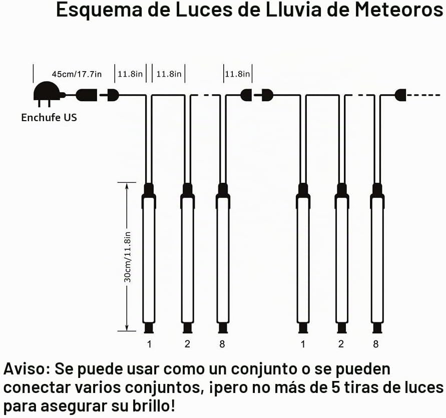 Adecorty Luces de Halloween al aire libre, decoraciones de Hallowee...
