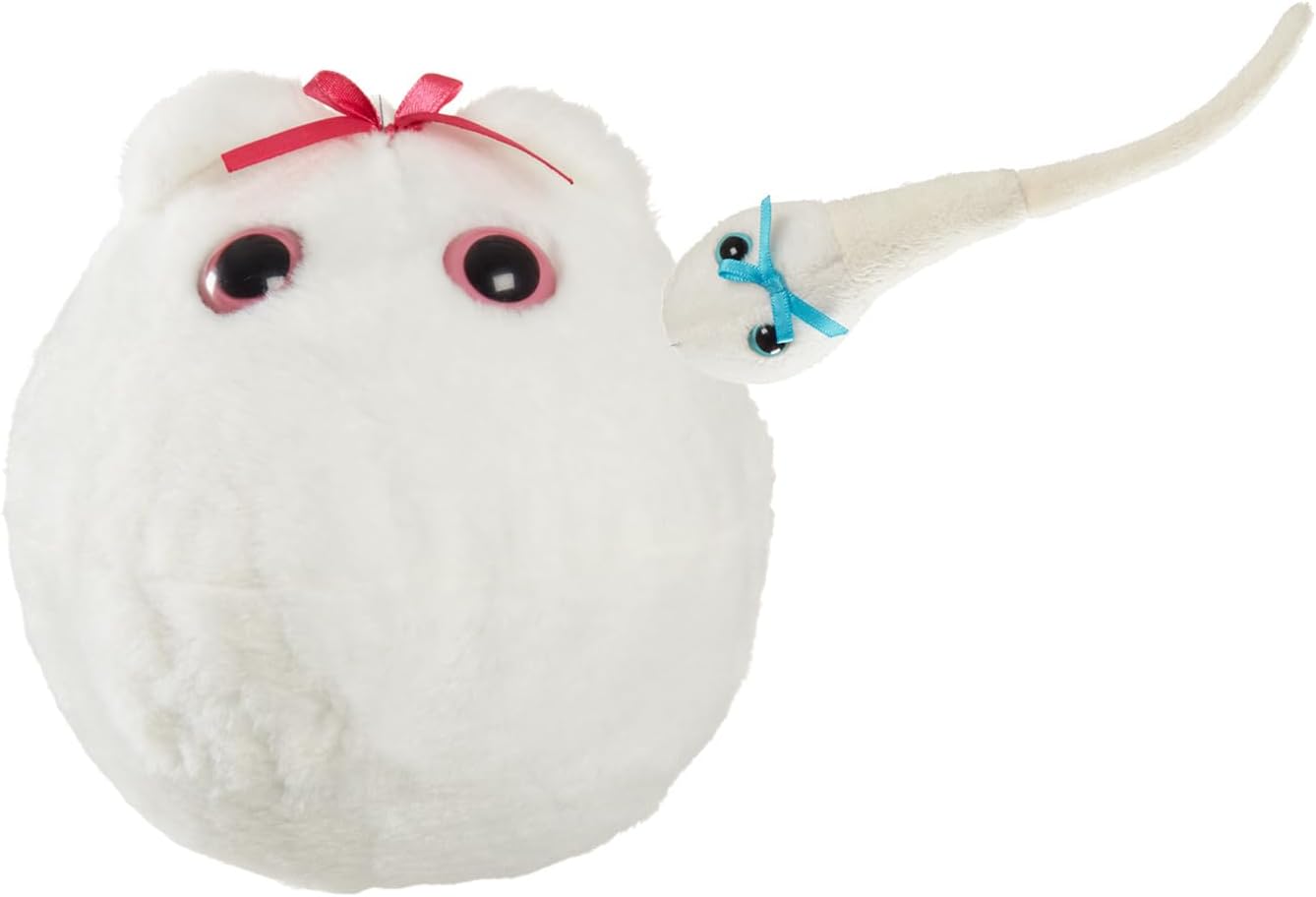 Óvulo XL &amp; miniespermatozoide, por Gian Microbes