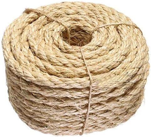 ATERET Cuerda de sisal de fibra natural de 3\/8 pulgadas por 100 pi...