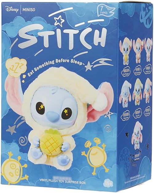 MINISO Disney Stitch Come Algo Antes de Dormir Colección Muñeco de...