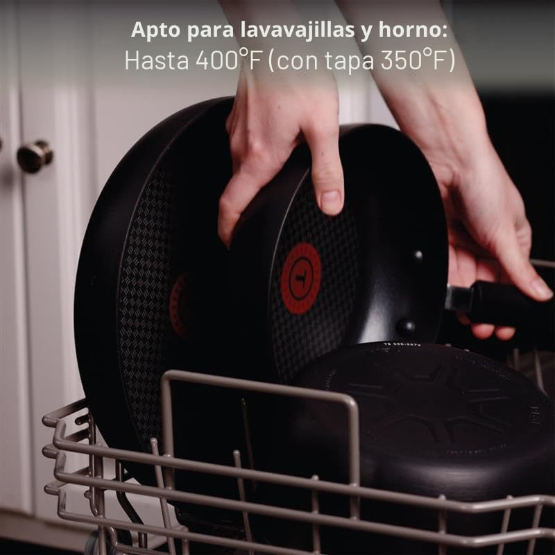 T-Fal Ultimate - Juego de utensilios de cocina anodizados y antiadh...