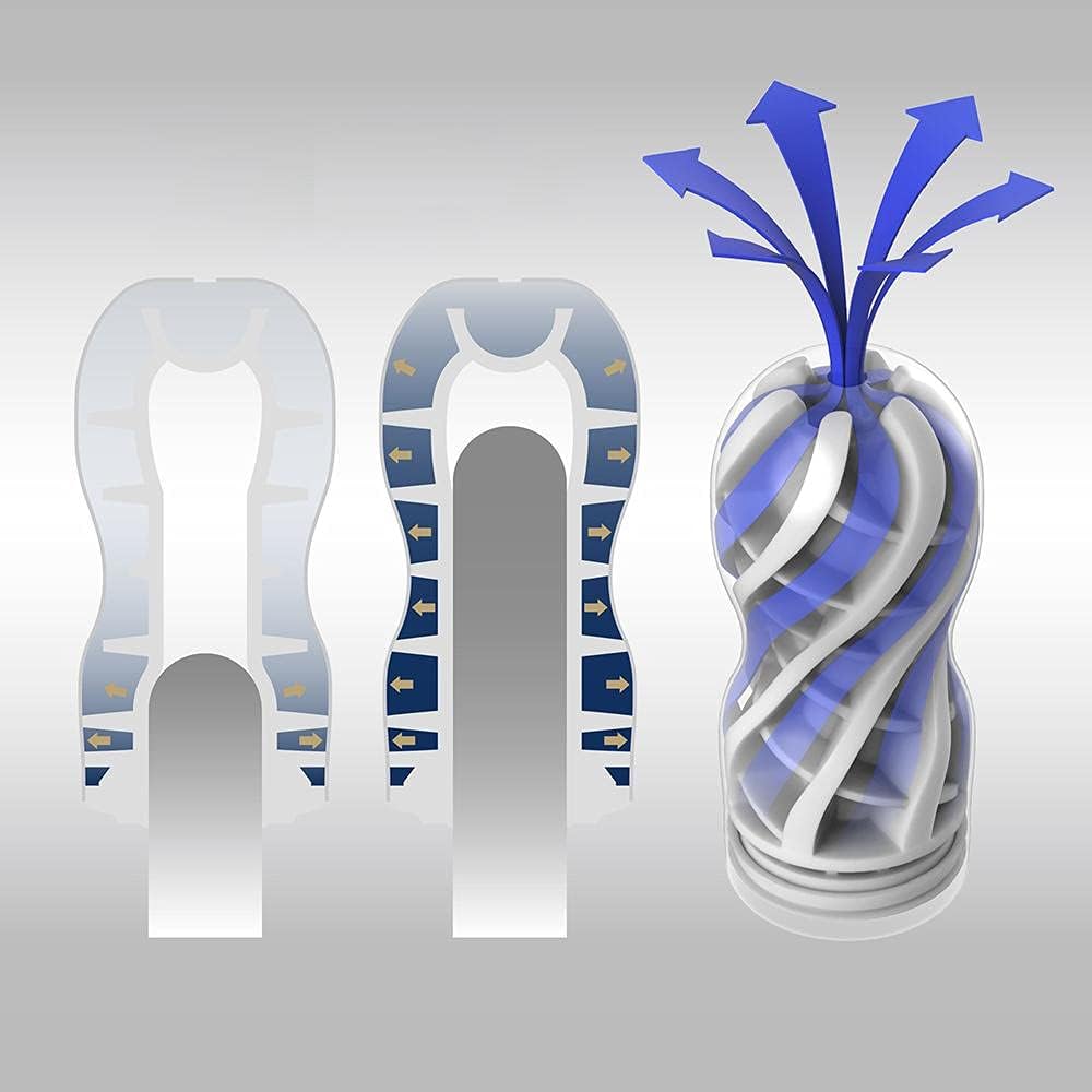TENGA TOC-205PT - Masturbador masculino prelubricado de flujo de ai...