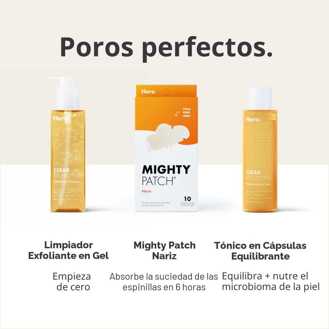Mighty Patch Parches para Espinillas de la Nariz de Hero Cosmetics,...
