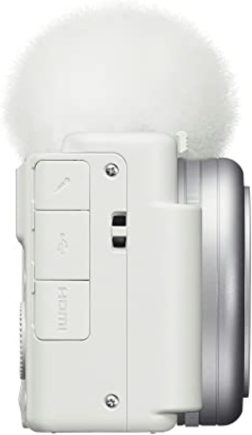 Sony ZV-1F Vlog Cámara para creadores de contenido y vloggers Blanco