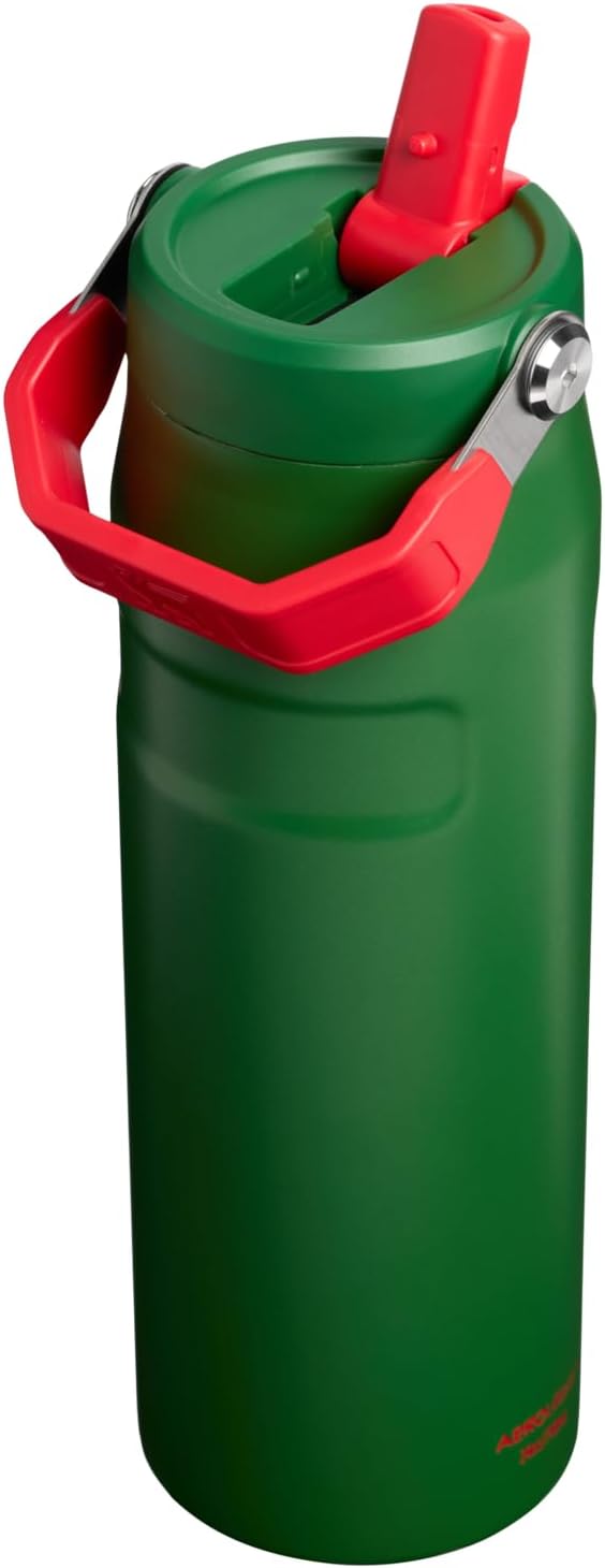 STANLEY IceFlow - Botella con popote 2.0, 24 onzas, color verde osc...