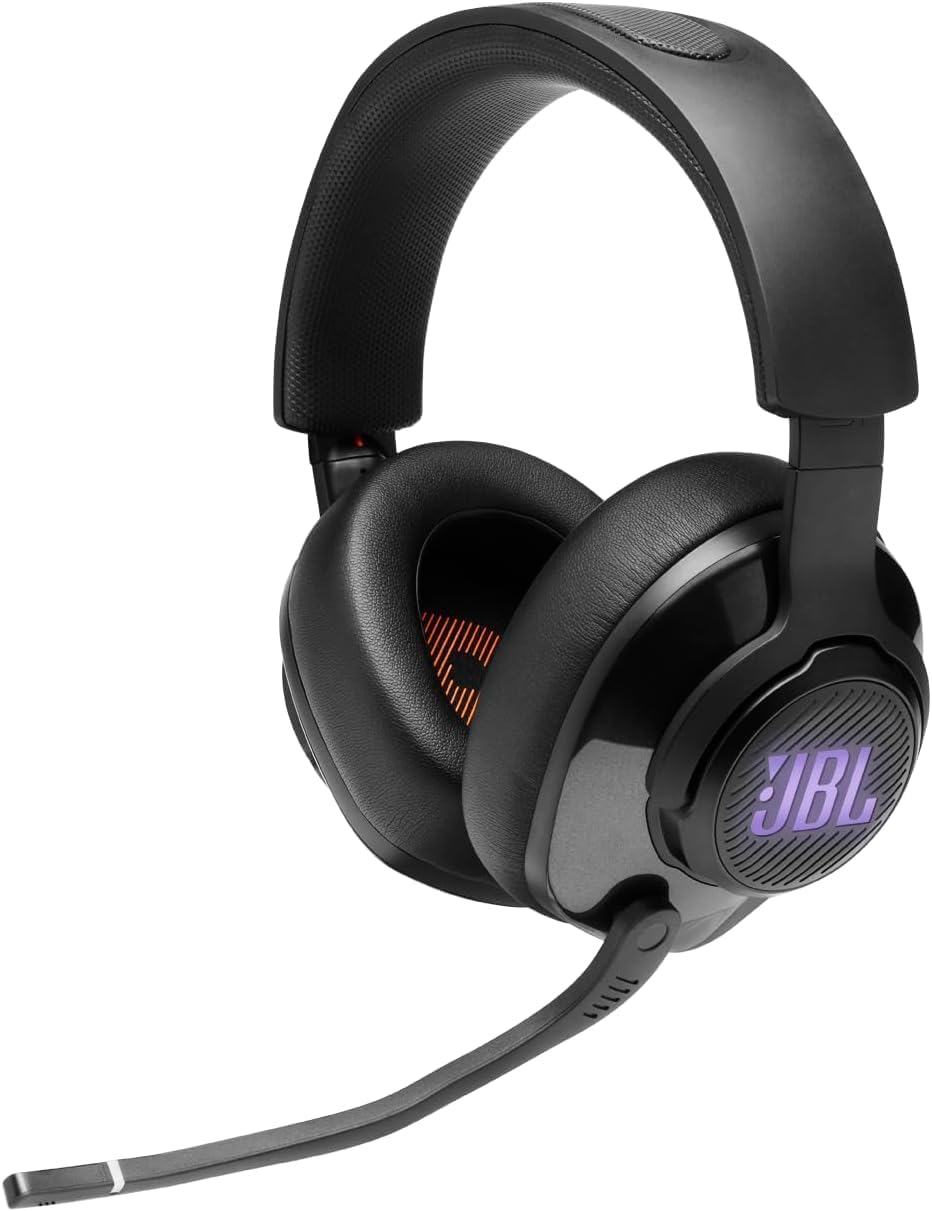 JBL Quantum 400 - Auriculares para juegos con cable sobre la oreja...