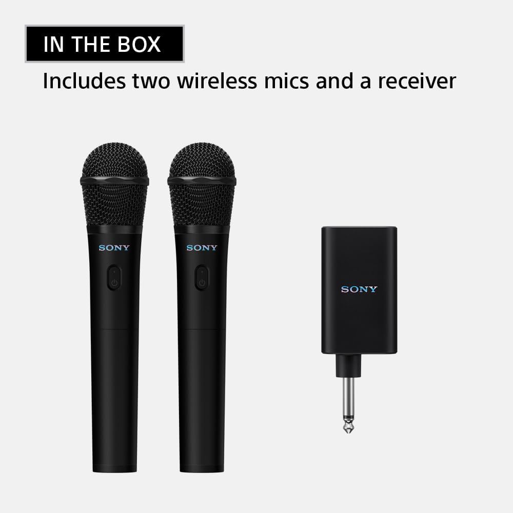 Micrófono inalámbrico Sony ULT MIC para karaoke, dos micrófonos ina...