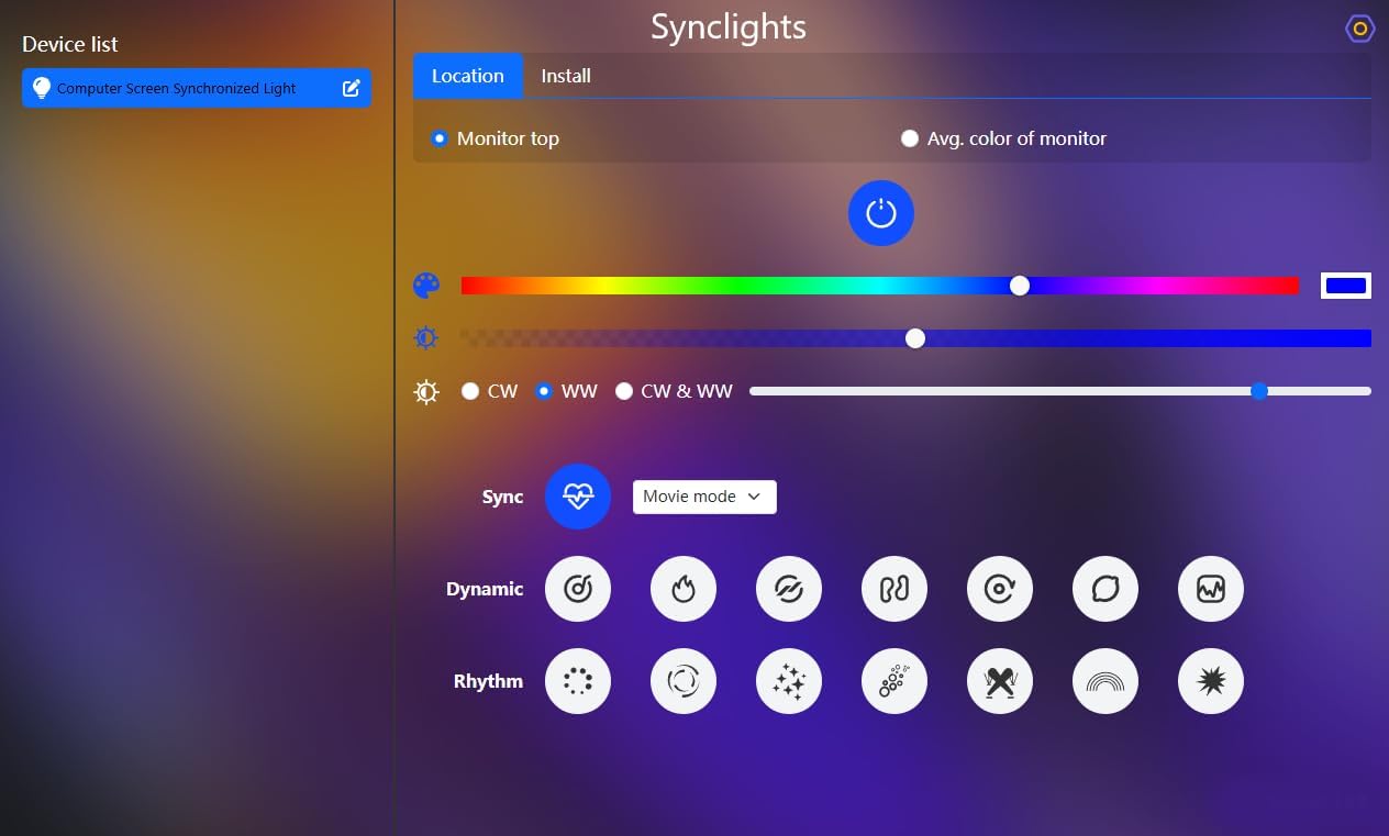 BLYGACN Monitor LED Retroiluminación, Pantalla RGB Luz de Escritori...