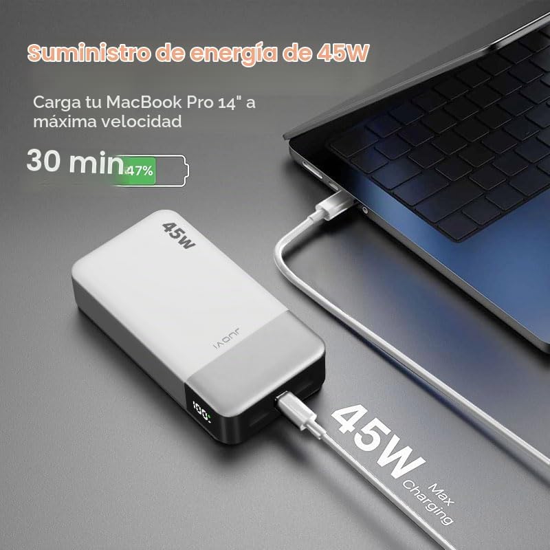 Cargador portátil JUOVI 45W 20000mAh banco de energía de carga en a...
