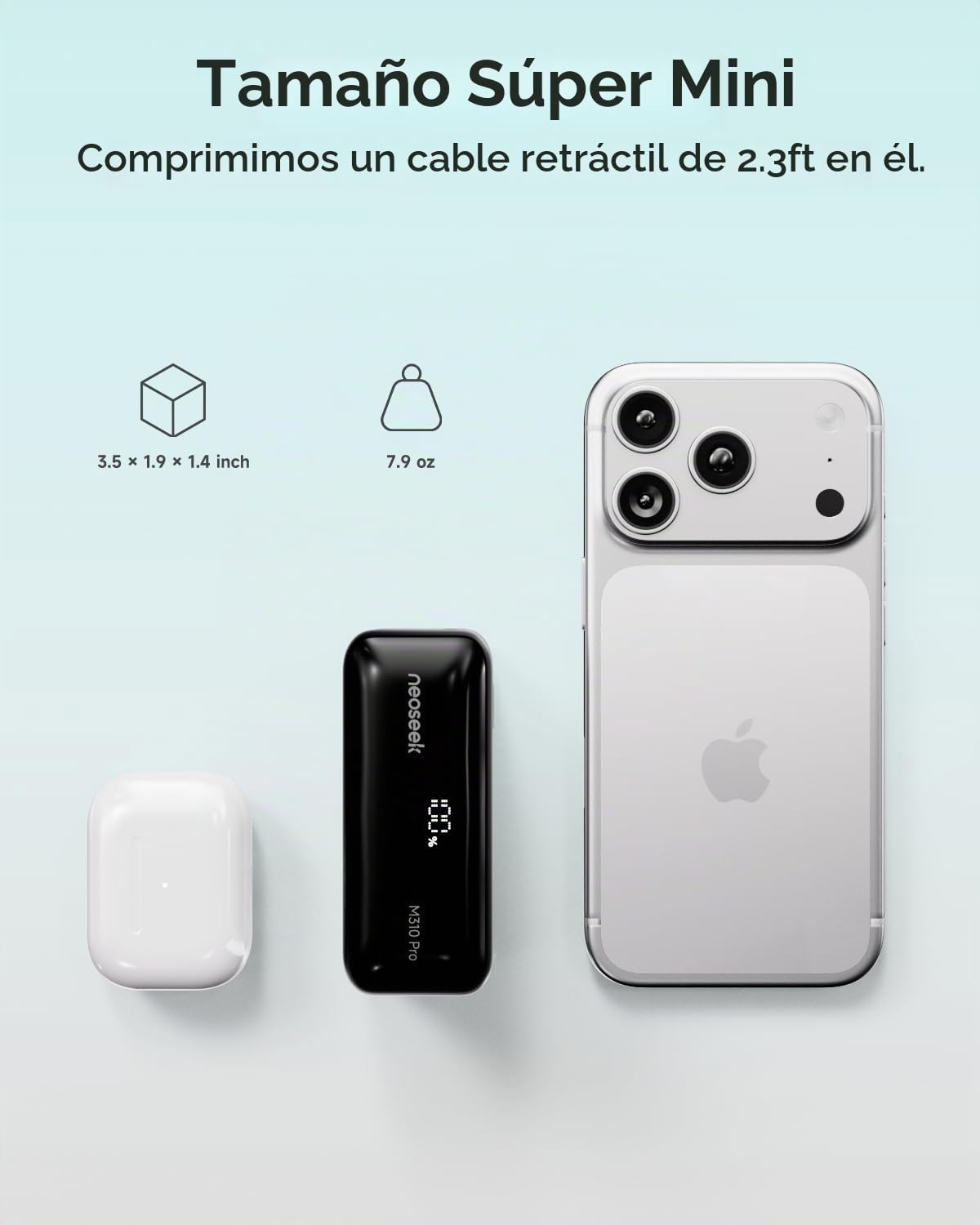 Neoseek Ultra Mini cargador portátil, 10000mAh 45W cargador de carg...