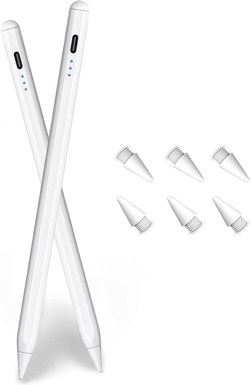 Lápiz óptico para Apple iPad A16\/11th (2018-2026), paquete de 2 bo...