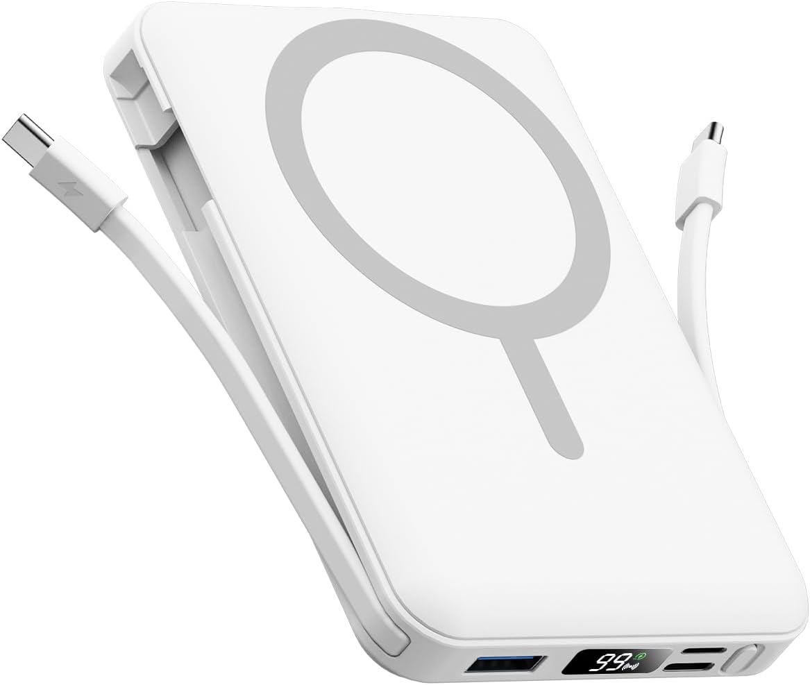 Gawegar para cargador portátil MagSafe, banco de energía magnético...