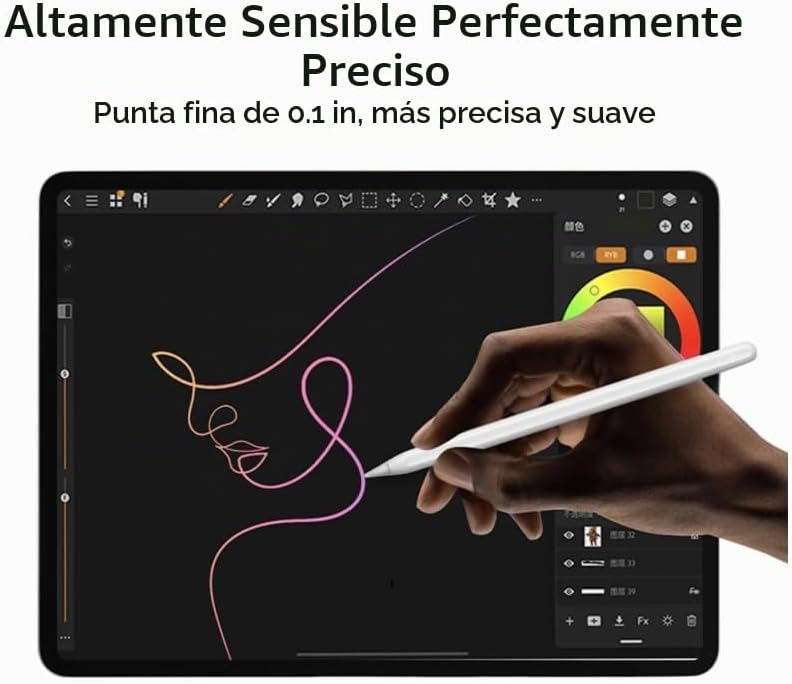 Lápiz óptico para iPad Pencil 6ª-10ª y 11ª generación, paquete de 2...