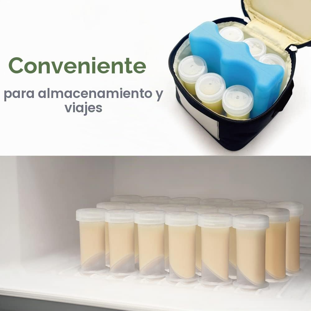 Maymom Botellas de Colostro y Almacenamiento con Tapas a Prueba de...