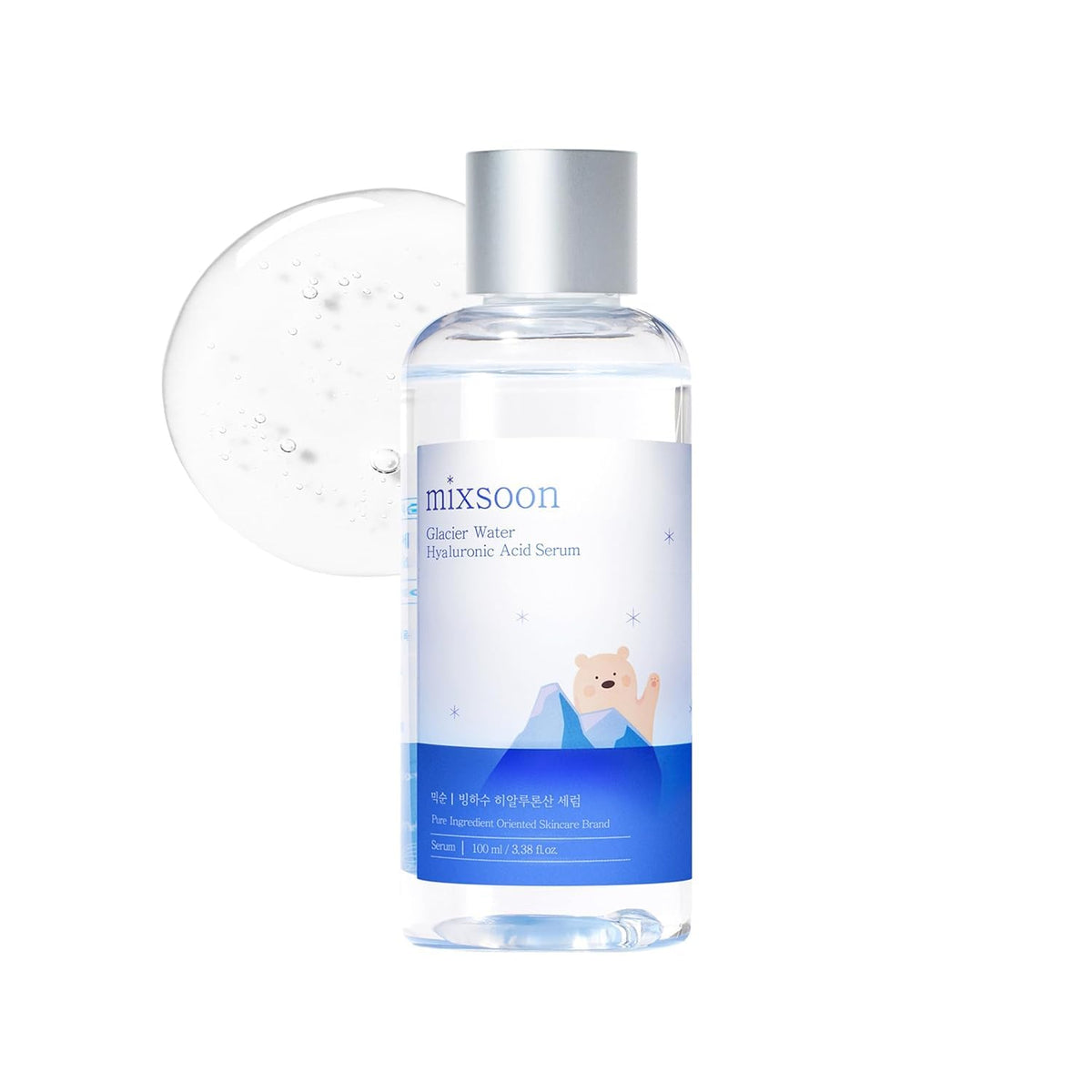 mixsoon Glacier Water - Suero de ácido hialurónico para hidratación...