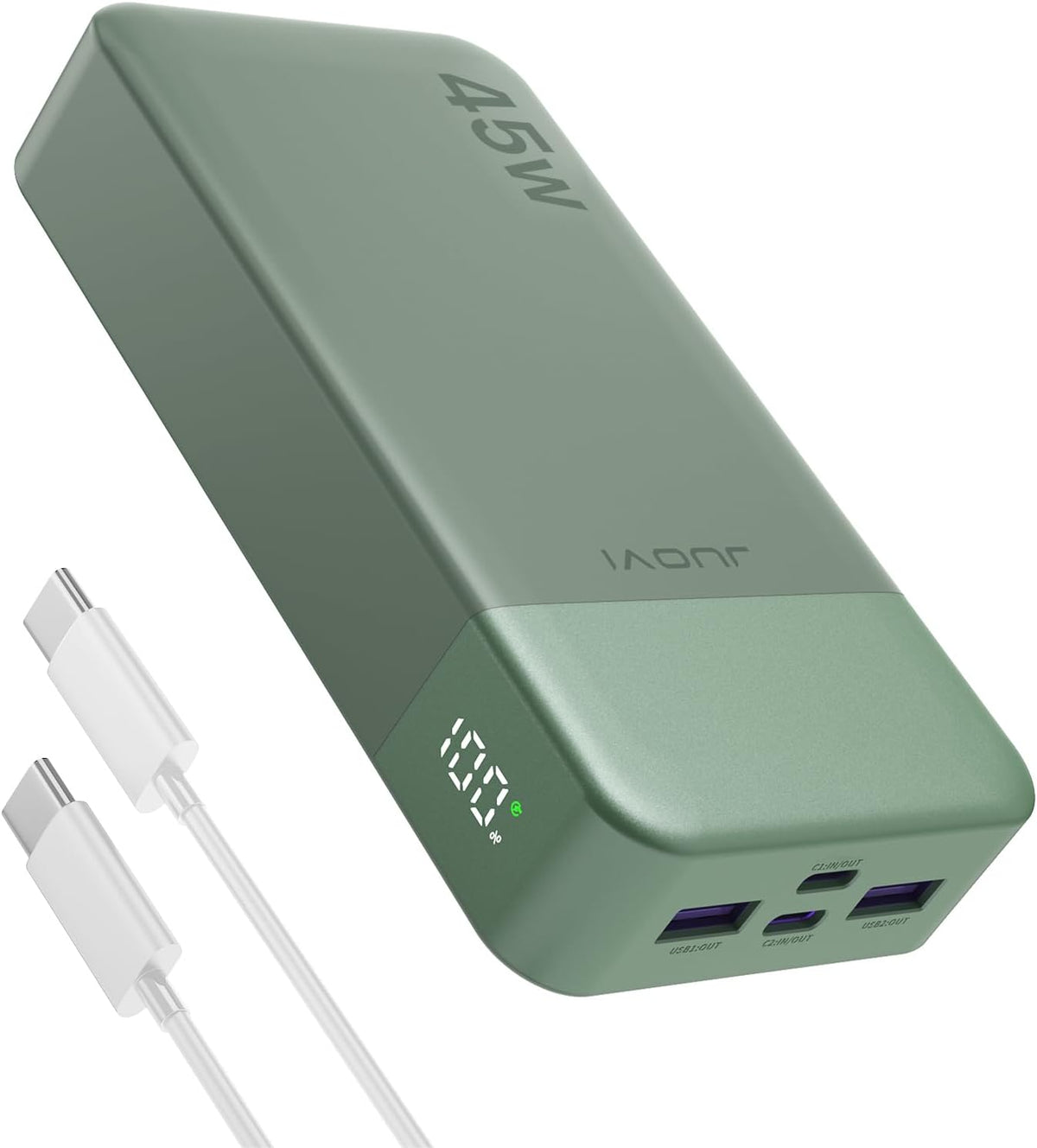Cargador portátil JUOVI Power Bank 45W 20000mAh | PD QC carga rápid...