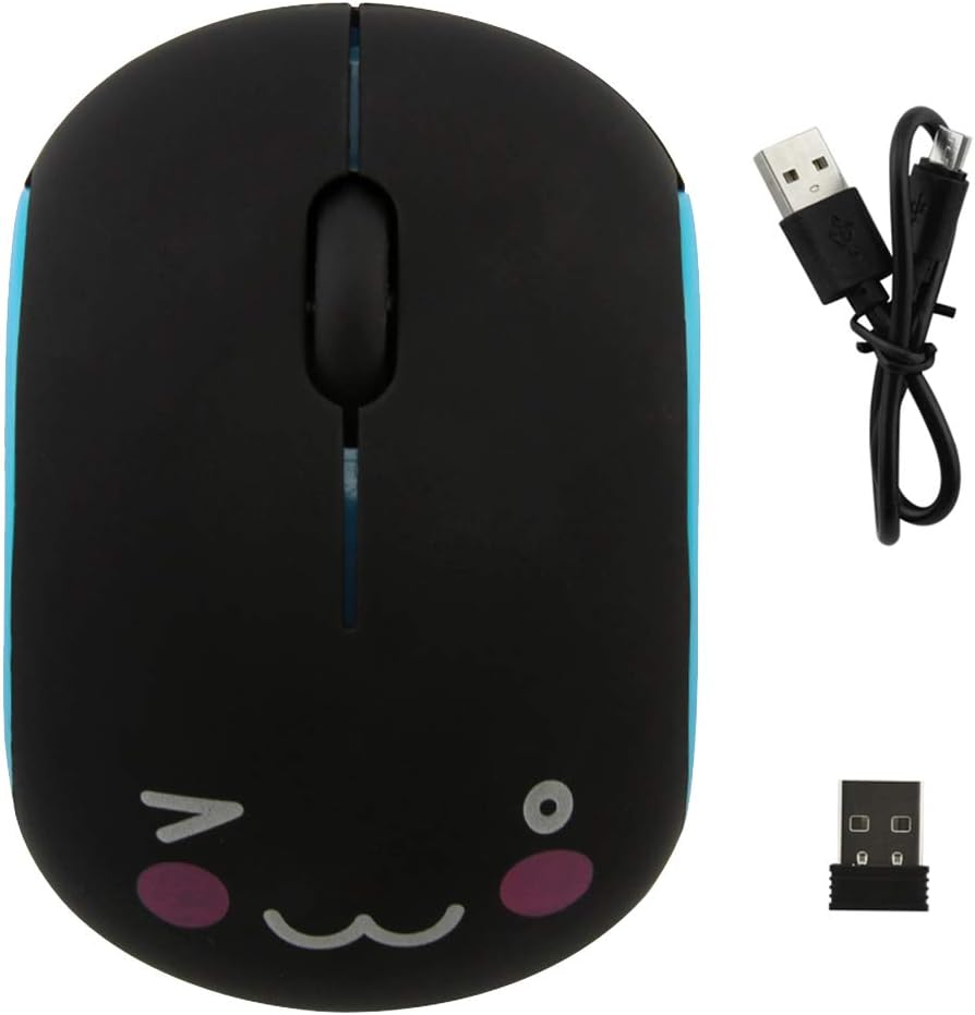 3C Light Mini mouse óptico recargable inalámbrico de 2.4 GHz, lindo...